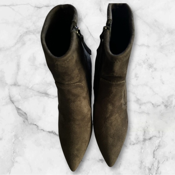 Nine West Cadence dark gray stilleto ankle booties sz 7.5 nwb - Picture 4 of 4